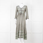 Odd Molly Green Paisley Print V Neck Maxi Dress