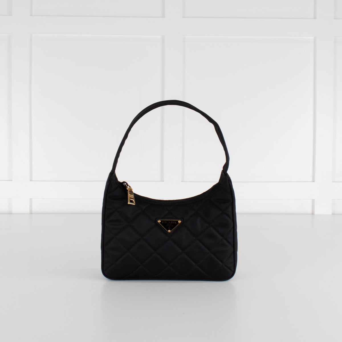 Prada Black Re-Edition 2000 Quilted Handbag