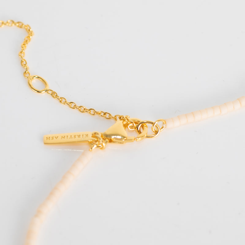 Kirstin Ash Beaded Sun and Moon Single Pearl Choker