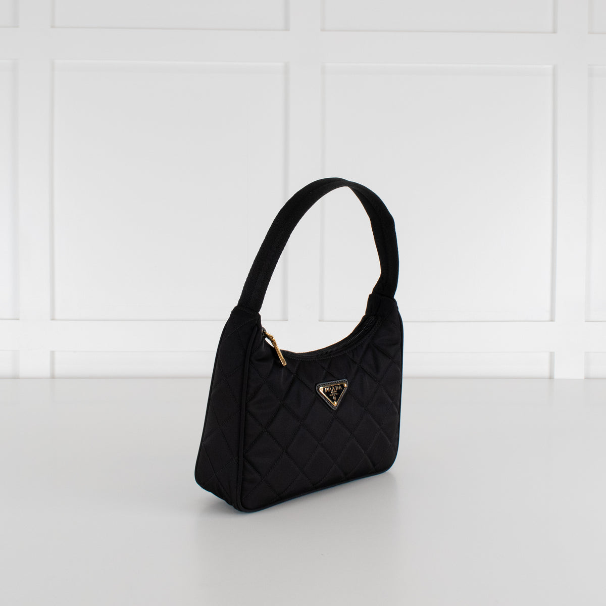 Prada Black Re-Edition 2000 Quilted Handbag