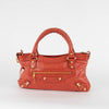 Balenciaga The First 2Way City Bag in Orange Crinkle Leather with Gold Hardware