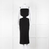 Melissa Odabash Black Cutaway Midi Dress