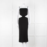 Melissa Odabash Black Cutaway Midi Dress