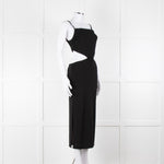 Melissa Odabash Black Cutaway Midi Dress