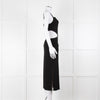 Melissa Odabash Black Cutaway Midi Dress
