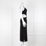 Melissa Odabash Black Cutaway Midi Dress
