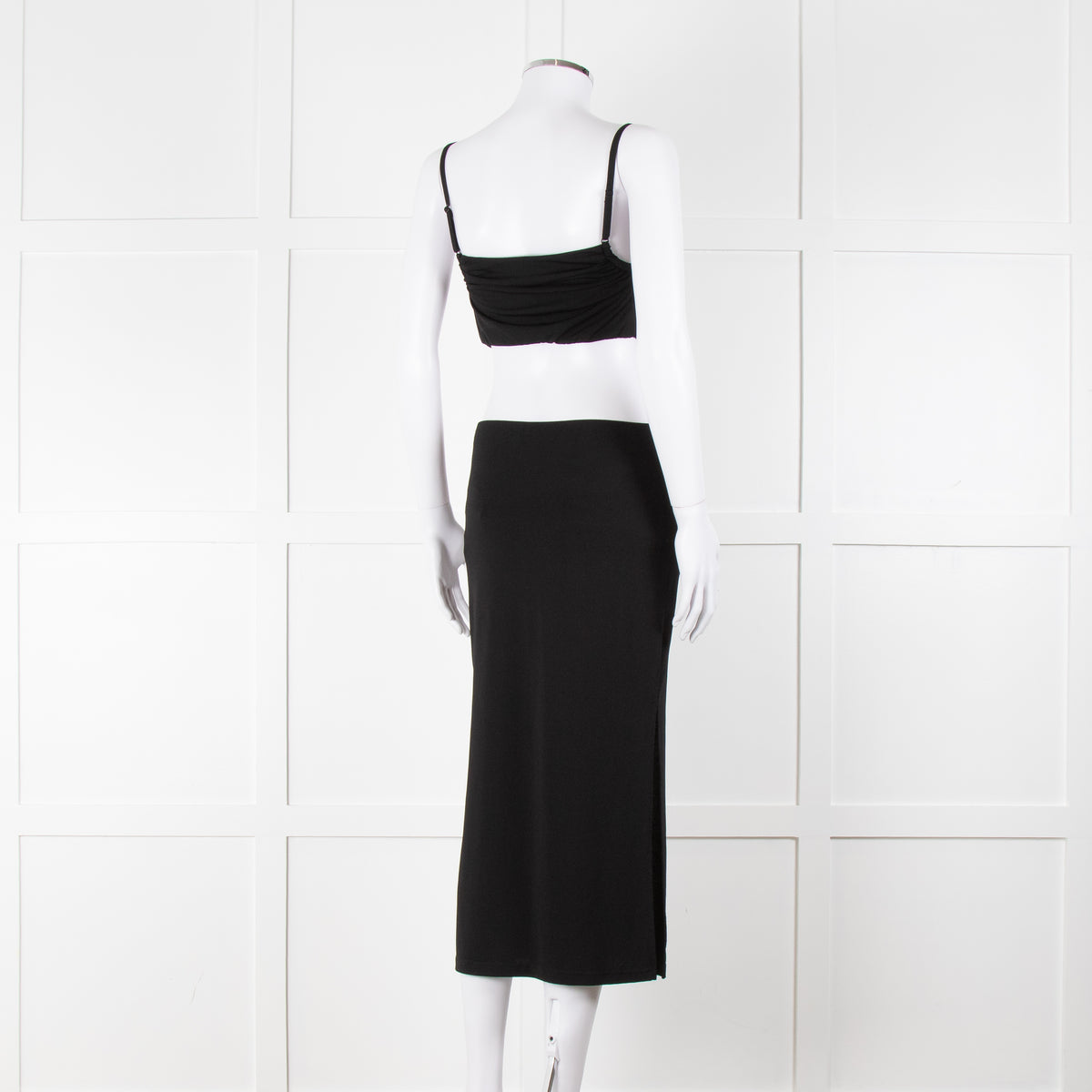 Melissa Odabash Black Cutaway Midi Dress