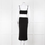 Melissa Odabash Black Cutaway Midi Dress