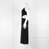 Melissa Odabash Black Cutaway Midi Dress
