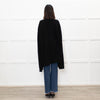 Raey Black Cashmere Oversized Cut Out Detail Cardigan