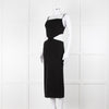 Melissa Odabash Black Cutaway Midi Dress