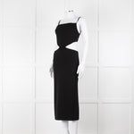 Melissa Odabash Black Cutaway Midi Dress