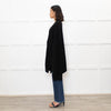 Raey Black Cashmere Oversized Cut Out Detail Cardigan