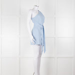 Bondi Born Sky Blue Linen Mini Dress