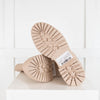 Gianvito Rossi Cream Leather Flat Ankle Boots