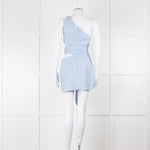 Bondi Born Sky Blue Linen Mini Dress
