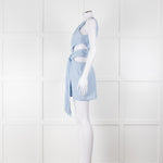 Bondi Born Sky Blue Linen Mini Dress