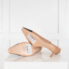 Gianvito Rossi Beige Black Slingback Low Heel Shoes