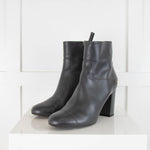 Chanel Dark Grey Calfskin Short Boots