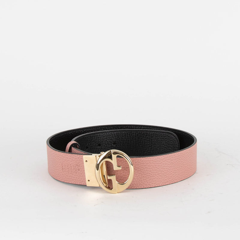Gucci Pink Logo Belt