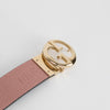 Gucci Pink Logo Belt