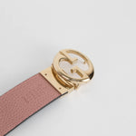 Gucci Pink Logo Belt