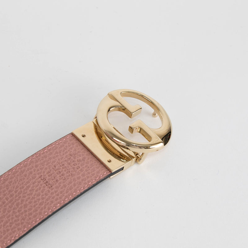 Gucci Pink Logo Belt