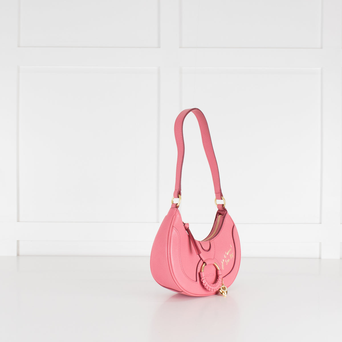 See By Chloe Pushy Pink Hana Half Moon Bag