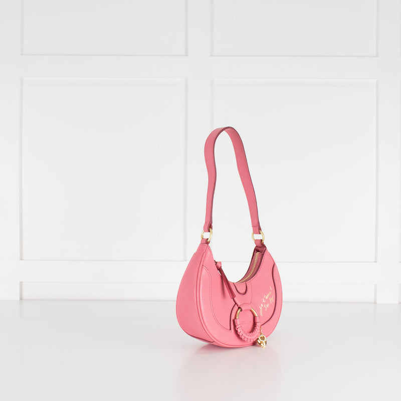 See By Chloe Pushy Pink Hana Half Moon Bag