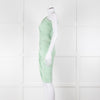 Norma Kamali Pistachio One Shoulder Ruched Dress