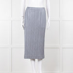 Pleats Please Grey Micro Pleat Skirt