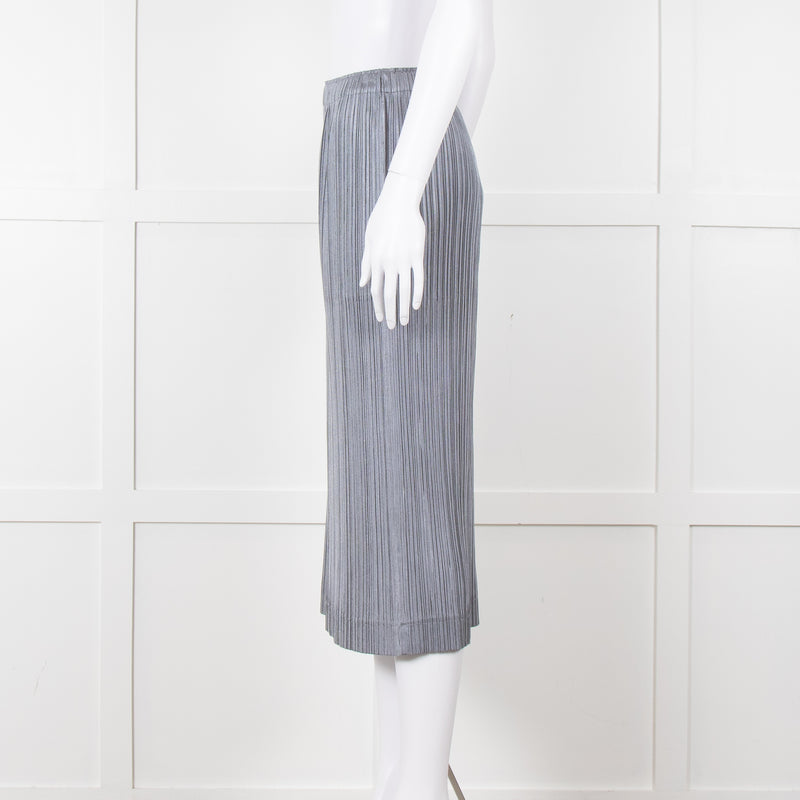Pleats Please Grey Micro Pleat Skirt