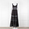 Charo Ruiz Black Lace Insert Maxi Dress