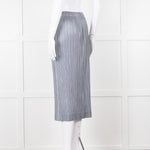 Pleats Please Grey Micro Pleat Skirt