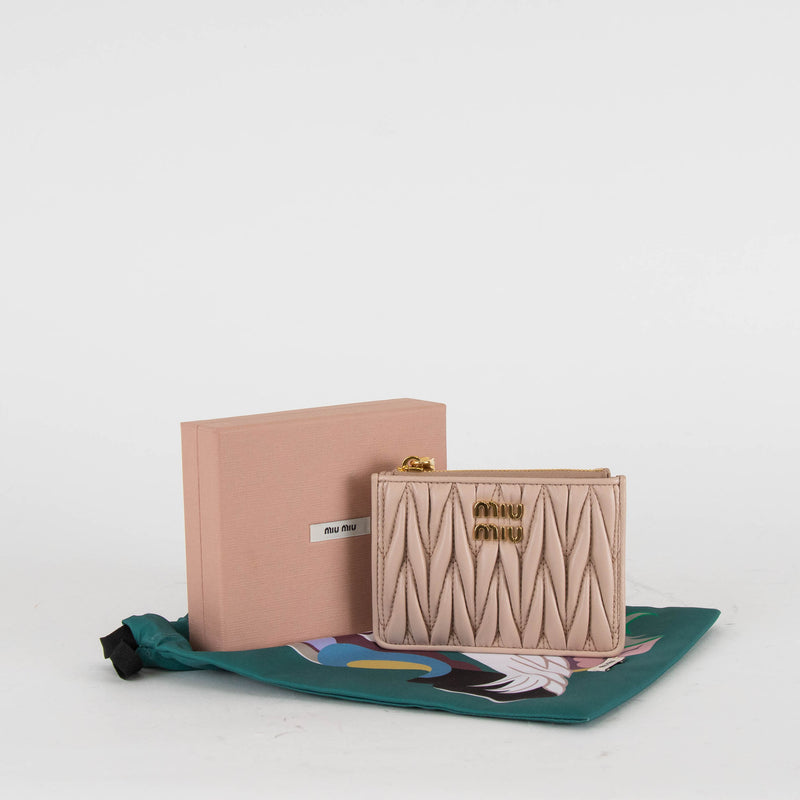 Miu Miu Pale Pink Credit Card Holder