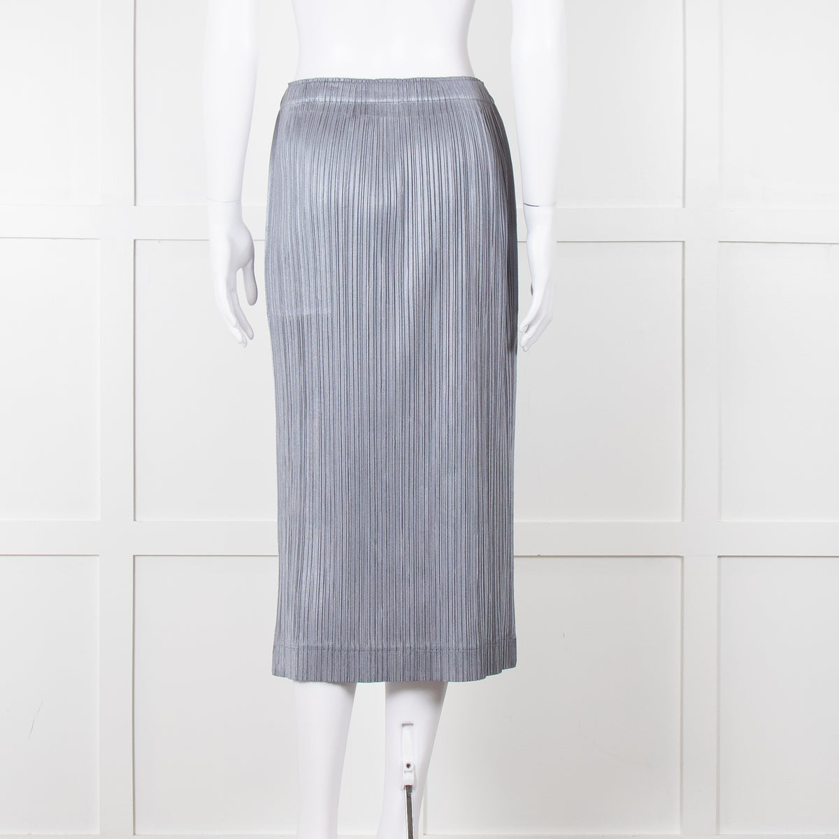 Pleats Please Grey Micro Pleat Skirt
