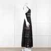 Charo Ruiz Black Lace Insert Maxi Dress