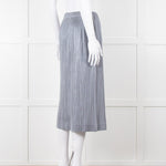 Pleats Please Grey Micro Pleat Skirt