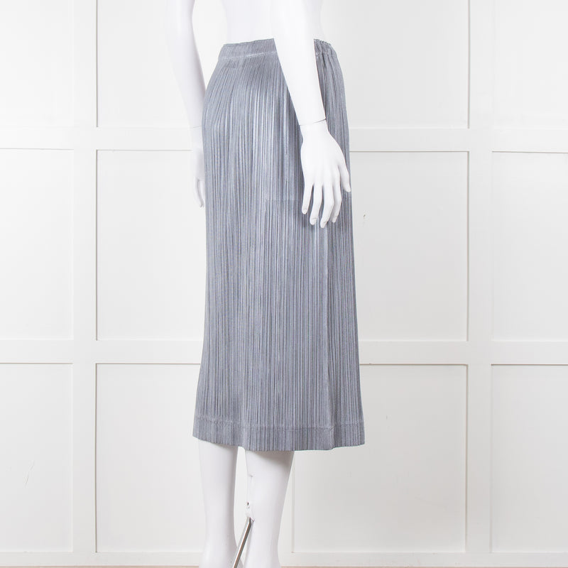 Pleats Please Grey Micro Pleat Skirt
