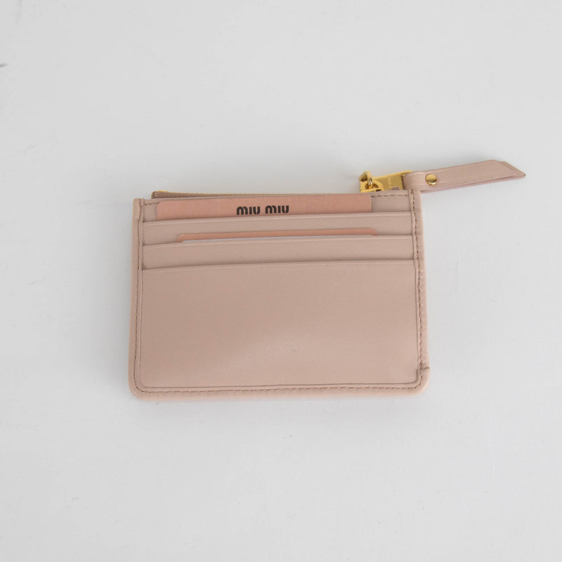 Miu Miu Pale Pink Credit Card Holder