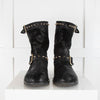 Jimmy Choo Black Dash Suede Studded Biker Boots