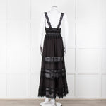 Charo Ruiz Black Lace Insert Maxi Dress
