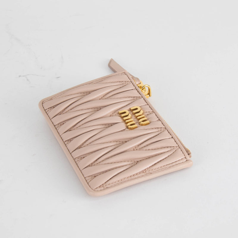Miu Miu Pale Pink Credit Card Holder