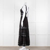 Charo Ruiz Black Lace Insert Maxi Dress