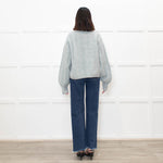 Paige Pale Blue Wool Blend Rollneck