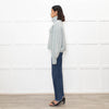 Paige Pale Blue Wool Blend Rollneck