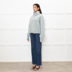 Paige Pale Blue Wool Blend Rollneck