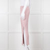 Jonathan Simkhai Pink Ribbed Button Side Midi Skirt