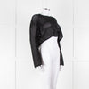 Anine Bing Black Crochet Knit Longsleeve Top