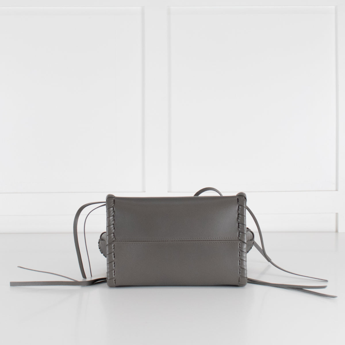 Chloe Elephant Grey Small Whipstitch Tote Bag